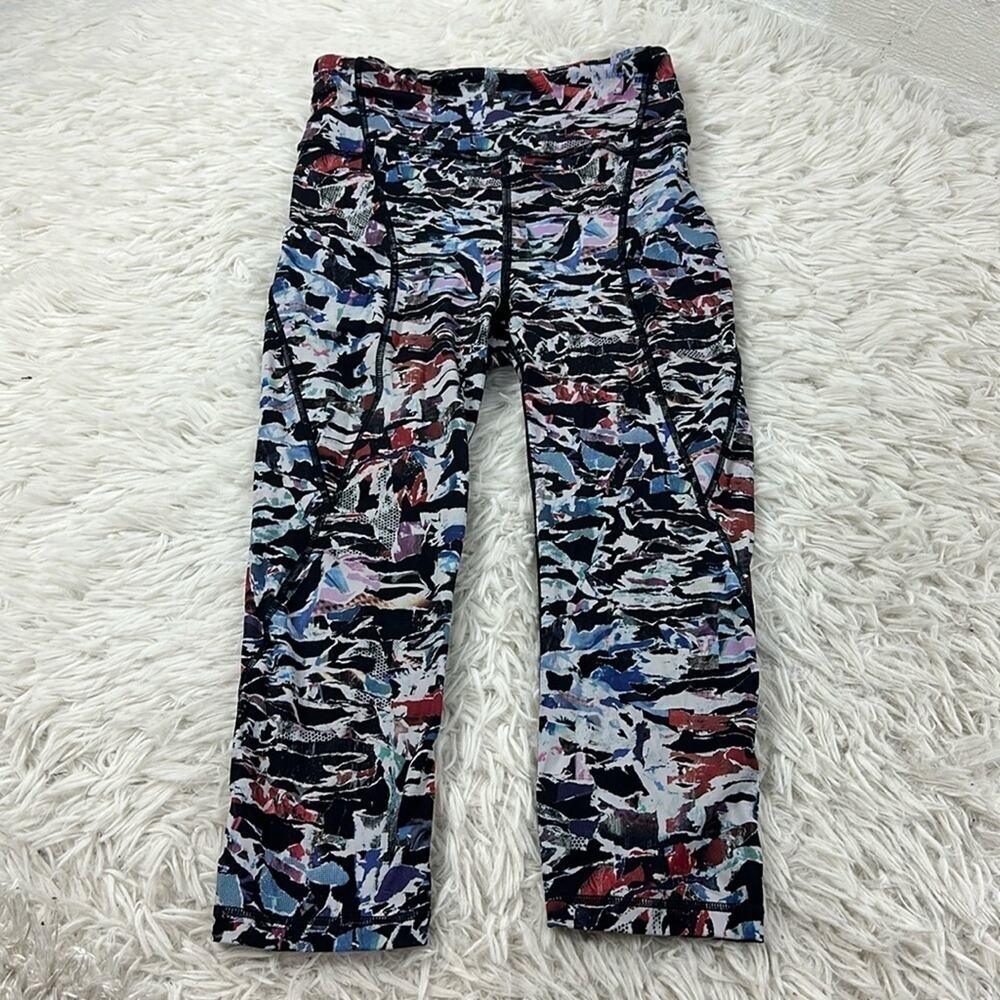 Lululemon Break Free Crop (Nulux 17") Culture Clash Starlight Black